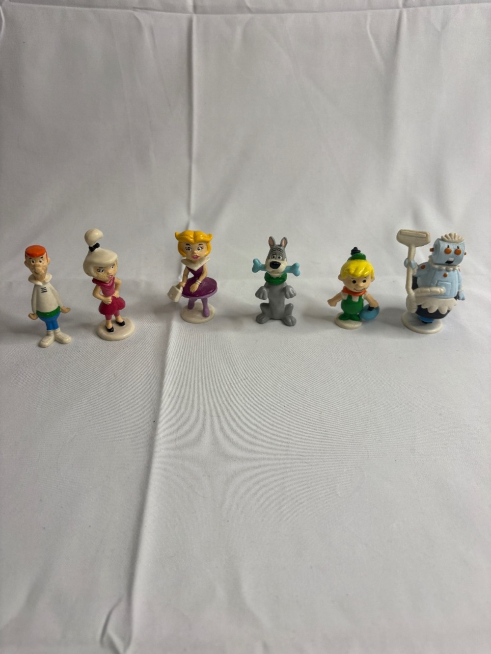 Vintage Jetsons Family Set of 6 PVC Figures Applause Cake Topper